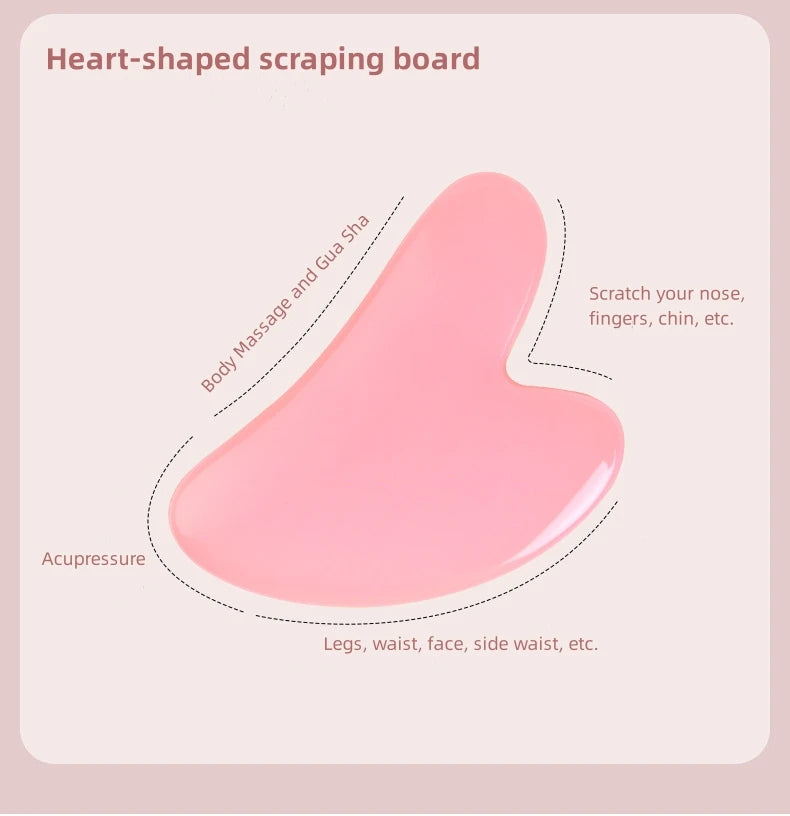 Gua Sha Facial Massager – De-Puff, Sculpt & Glow