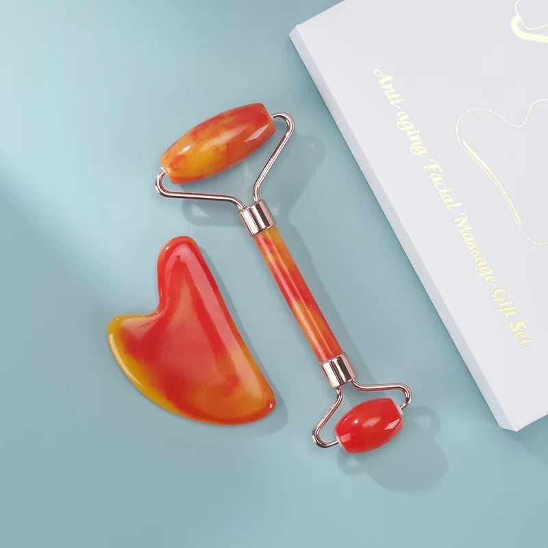 Gua Sha Facial Massager – De-Puff, Sculpt & Glow