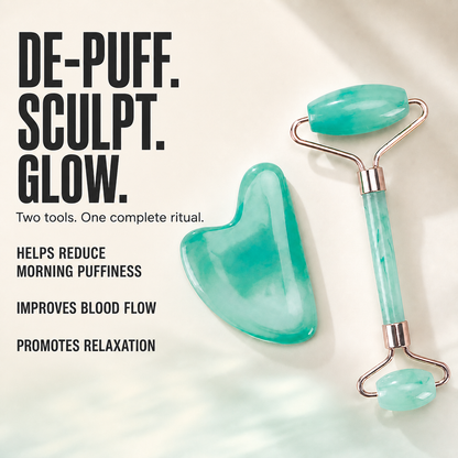 Gua Sha and facial roller bundle benefits