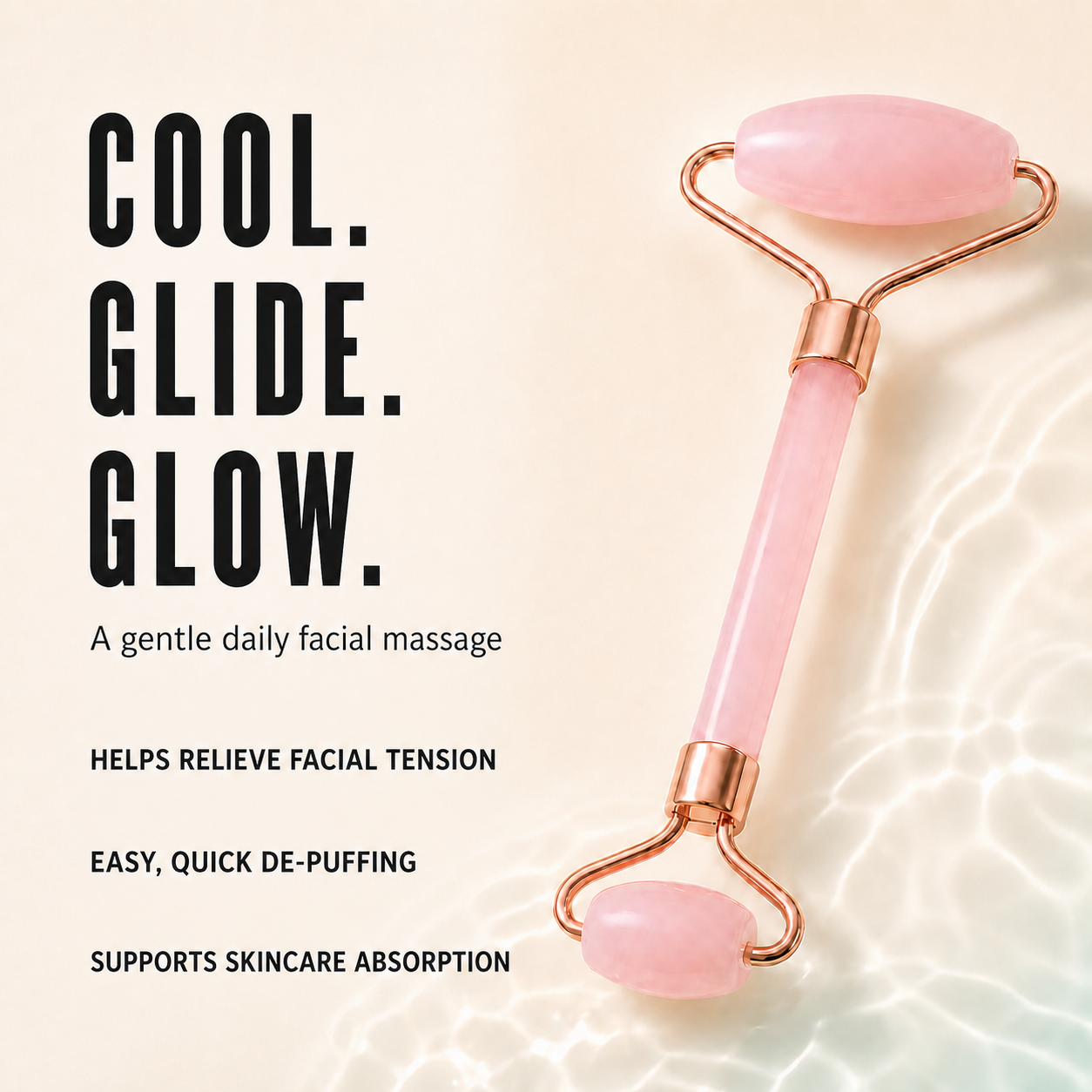 Facial roller benefits: cool, glide and glow