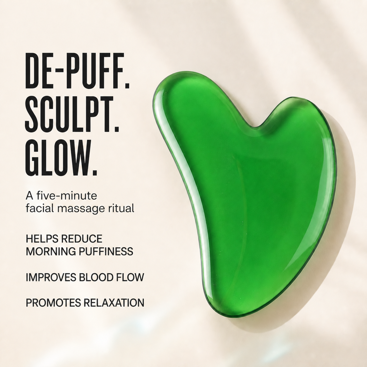 Gua Sha benefits: de-puff, sculpt and glow