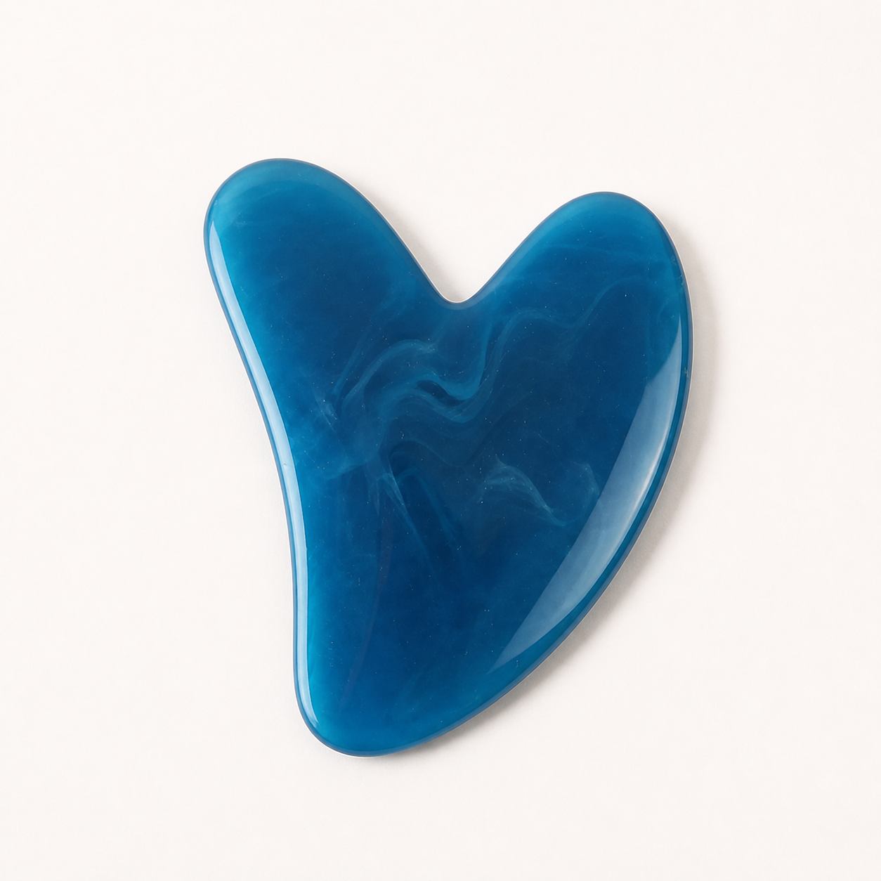 Navy Blue Gua Sha facial massager